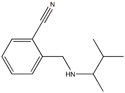 2-{[(3-methylbutan-2-yl)amino]methyl}benzonitrile 구조식 이미지
