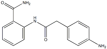 2-{[(4-aminophenyl)acetyl]amino}benzamide 구조식 이미지