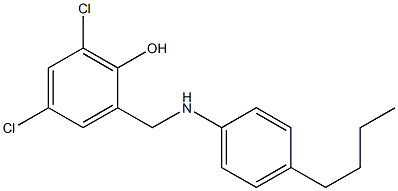 2-{[(4-butylphenyl)amino]methyl}-4,6-dichlorophenol Structure