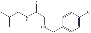 2-{[(4-chlorophenyl)methyl]amino}-N-(2-methylpropyl)acetamide 구조식 이미지