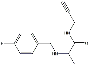 2-{[(4-fluorophenyl)methyl]amino}-N-(prop-2-yn-1-yl)propanamide Structure