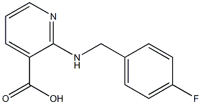 2-{[(4-fluorophenyl)methyl]amino}pyridine-3-carboxylic acid 구조식 이미지