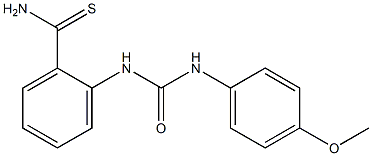 2-{[(4-methoxyphenyl)carbamoyl]amino}benzene-1-carbothioamide Structure