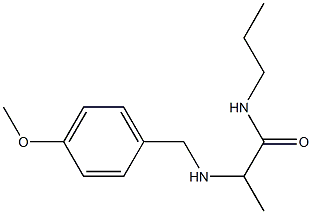 2-{[(4-methoxyphenyl)methyl]amino}-N-propylpropanamide Structure