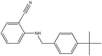 2-{[(4-tert-butylphenyl)methyl]amino}benzonitrile Structure