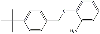 2-{[(4-tert-butylphenyl)methyl]sulfanyl}aniline 구조식 이미지