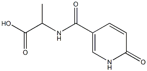2-{[(6-oxo-1,6-dihydropyridin-3-yl)carbonyl]amino}propanoic acid Structure