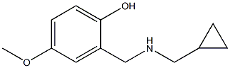 2-{[(cyclopropylmethyl)amino]methyl}-4-methoxyphenol Structure