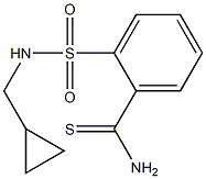 2-{[(cyclopropylmethyl)amino]sulfonyl}benzenecarbothioamide Structure