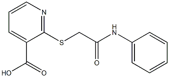 2-{[(phenylcarbamoyl)methyl]sulfanyl}pyridine-3-carboxylic acid Structure