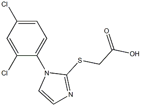 2-{[1-(2,4-dichlorophenyl)-1H-imidazol-2-yl]sulfanyl}acetic acid Structure