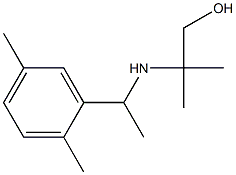 2-{[1-(2,5-dimethylphenyl)ethyl]amino}-2-methylpropan-1-ol Structure
