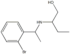 2-{[1-(2-bromophenyl)ethyl]amino}butan-1-ol Structure