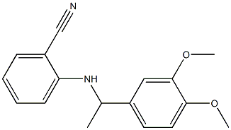 2-{[1-(3,4-dimethoxyphenyl)ethyl]amino}benzonitrile Structure