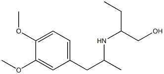 2-{[1-(3,4-dimethoxyphenyl)propan-2-yl]amino}butan-1-ol Structure