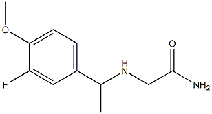 2-{[1-(3-fluoro-4-methoxyphenyl)ethyl]amino}acetamide Structure