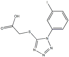 2-{[1-(3-iodophenyl)-1H-1,2,3,4-tetrazol-5-yl]sulfanyl}acetic acid Structure
