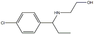 2-{[1-(4-chlorophenyl)propyl]amino}ethan-1-ol Structure