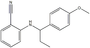 2-{[1-(4-methoxyphenyl)propyl]amino}benzonitrile 구조식 이미지