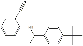 2-{[1-(4-tert-butylphenyl)ethyl]amino}benzonitrile 구조식 이미지