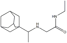 2-{[1-(adamantan-1-yl)ethyl]amino}-N-ethylacetamide Structure
