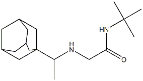 2-{[1-(adamantan-1-yl)ethyl]amino}-N-tert-butylacetamide Structure