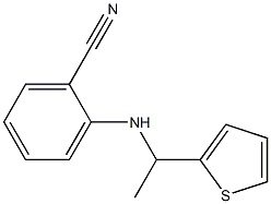 2-{[1-(thiophen-2-yl)ethyl]amino}benzonitrile Structure