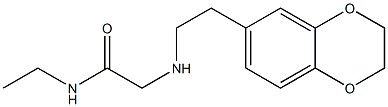 2-{[2-(2,3-dihydro-1,4-benzodioxin-6-yl)ethyl]amino}-N-ethylacetamide 구조식 이미지