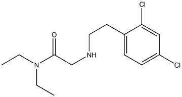 2-{[2-(2,4-dichlorophenyl)ethyl]amino}-N,N-diethylacetamide Structure