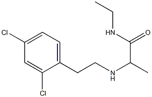 2-{[2-(2,4-dichlorophenyl)ethyl]amino}-N-ethylpropanamide Structure