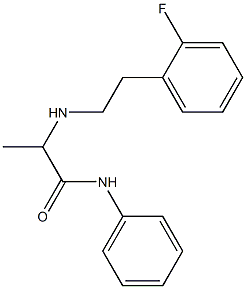 2-{[2-(2-fluorophenyl)ethyl]amino}-N-phenylpropanamide Structure