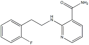 2-{[2-(2-fluorophenyl)ethyl]amino}pyridine-3-carboxamide 구조식 이미지