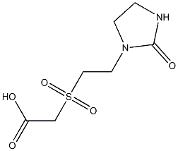 2-{[2-(2-oxoimidazolidin-1-yl)ethane]sulfonyl}acetic acid Structure