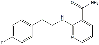 2-{[2-(4-fluorophenyl)ethyl]amino}pyridine-3-carboxamide 구조식 이미지