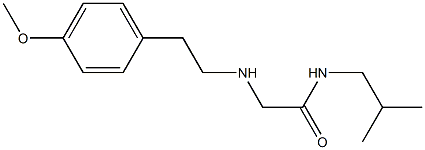 2-{[2-(4-methoxyphenyl)ethyl]amino}-N-(2-methylpropyl)acetamide Structure