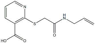 2-{[2-(allylamino)-2-oxoethyl]thio}nicotinic acid Structure