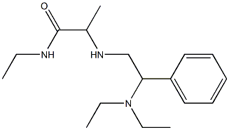 2-{[2-(diethylamino)-2-phenylethyl]amino}-N-ethylpropanamide 구조식 이미지