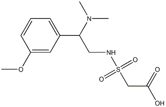2-{[2-(dimethylamino)-2-(3-methoxyphenyl)ethyl]sulfamoyl}acetic acid Structure