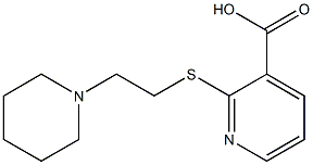 2-{[2-(piperidin-1-yl)ethyl]sulfanyl}pyridine-3-carboxylic acid Structure