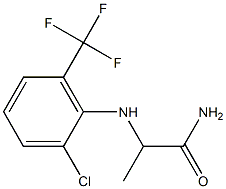 2-{[2-chloro-6-(trifluoromethyl)phenyl]amino}propanamide 구조식 이미지
