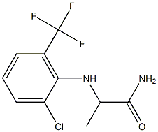 2-{[2-chloro-6-(trifluoromethyl)phenyl]amino}propanamide Structure