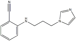 2-{[3-(1H-imidazol-1-yl)propyl]amino}benzonitrile 구조식 이미지