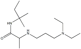 2-{[3-(diethylamino)propyl]amino}-N-(2-methylbutan-2-yl)propanamide Structure