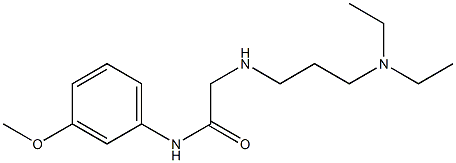 2-{[3-(diethylamino)propyl]amino}-N-(3-methoxyphenyl)acetamide 구조식 이미지