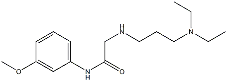 2-{[3-(diethylamino)propyl]amino}-N-(3-methoxyphenyl)acetamide Structure