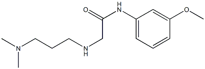 2-{[3-(dimethylamino)propyl]amino}-N-(3-methoxyphenyl)acetamide Structure