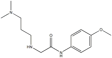 2-{[3-(dimethylamino)propyl]amino}-N-(4-methoxyphenyl)acetamide Structure