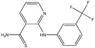 2-{[3-(trifluoromethyl)phenyl]amino}pyridine-3-carbothioamide Structure