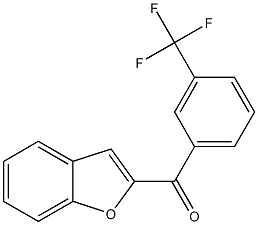 2-{[3-(trifluoromethyl)phenyl]carbonyl}-1-benzofuran 구조식 이미지