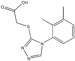 2-{[4-(2,3-dimethylphenyl)-4H-1,2,4-triazol-3-yl]sulfanyl}acetic acid 구조식 이미지